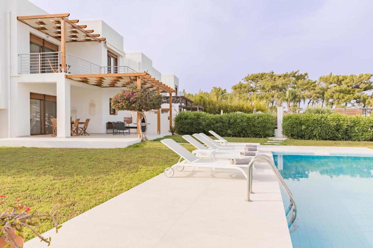 Villa Santa Maria With Private Pool And Sea View Afantou Exterior photo